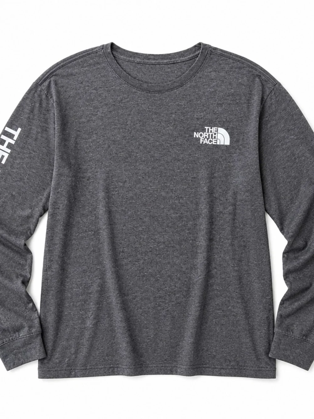 The North Face Men's Long-Sleeve Logo Tee — Charcoal Gray NWT LG
